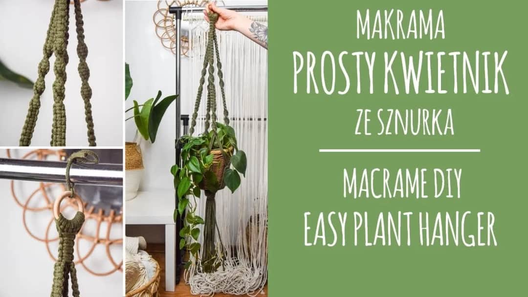 Kwietnik kokon makrama: prosty tutorial DIY krok po kroku